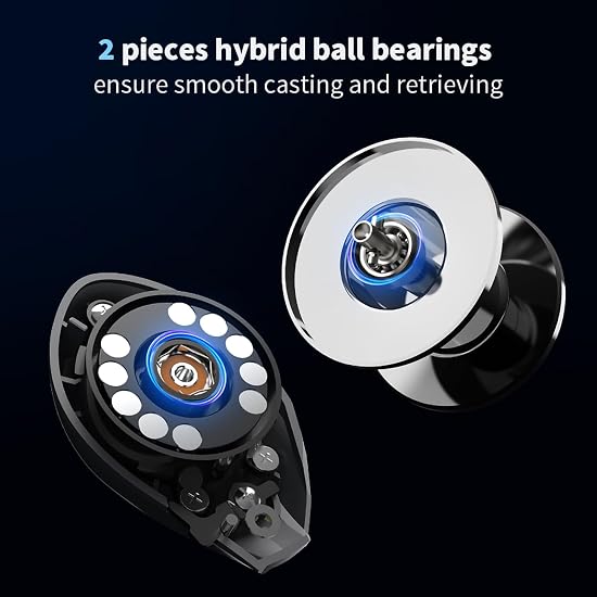 Mavllos Resolute Ultralight Baitcasting Reel 7.1:1 Gear Ratio 9+1 Bearings Lure 2-22g Carbon Frame 4
