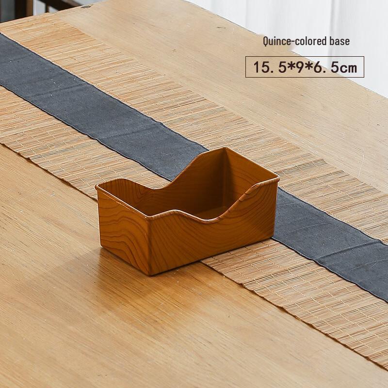 Japanese Style Wood Grain Plastic Snack Plate