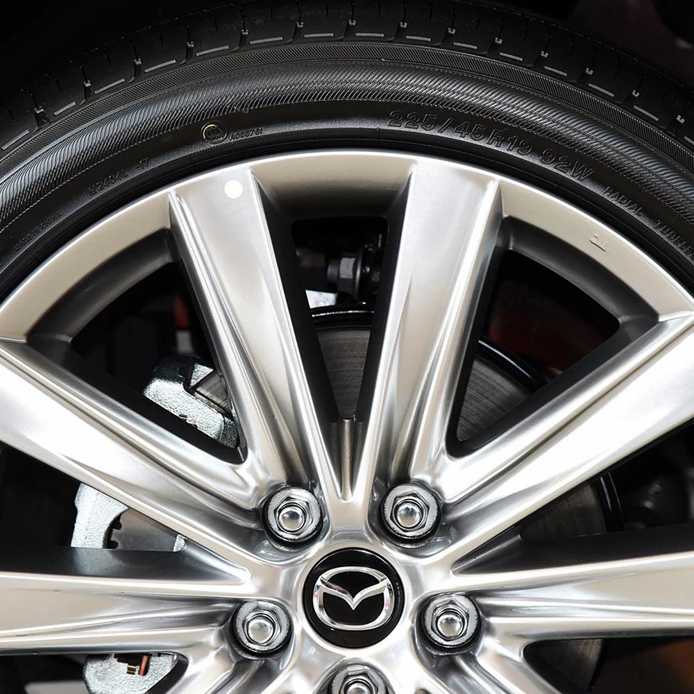 2025 Hot 4Pcs 56mm Car Wheel Center Cap Badge Sticker Car Tire Accessories For Mazda 2 7 Axela CX-3 CX-4 Atenza Demio MX3 MS RX7
