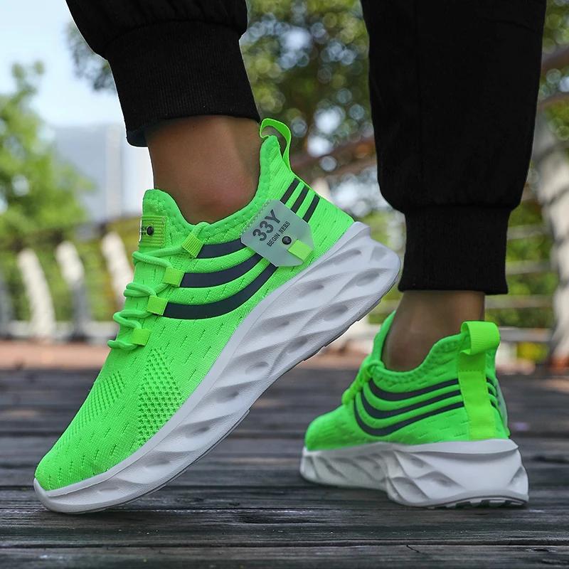 Men'S Summer Breathable Mesh Shoes Lightweight Non Slip Knit Running Sneakers Trendy Aesthetic Focused Jogging Basketball Shoes