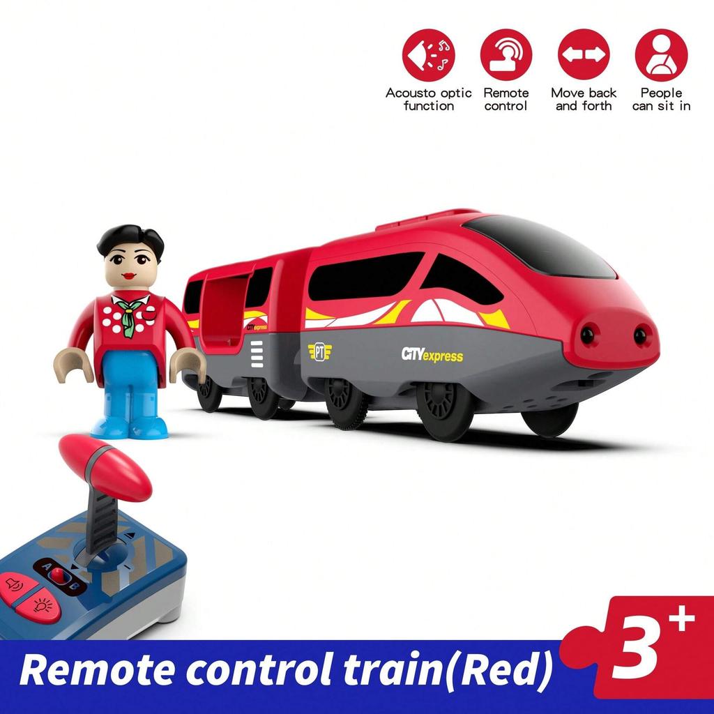 Manyetik Yuvalı Döküm Araba RC Elektrikli Tren Ray Setleri Tüm Ahşap Tren Rayı Aksesuarlarına Uyar Çocuklar İçin Noel Hediyesi