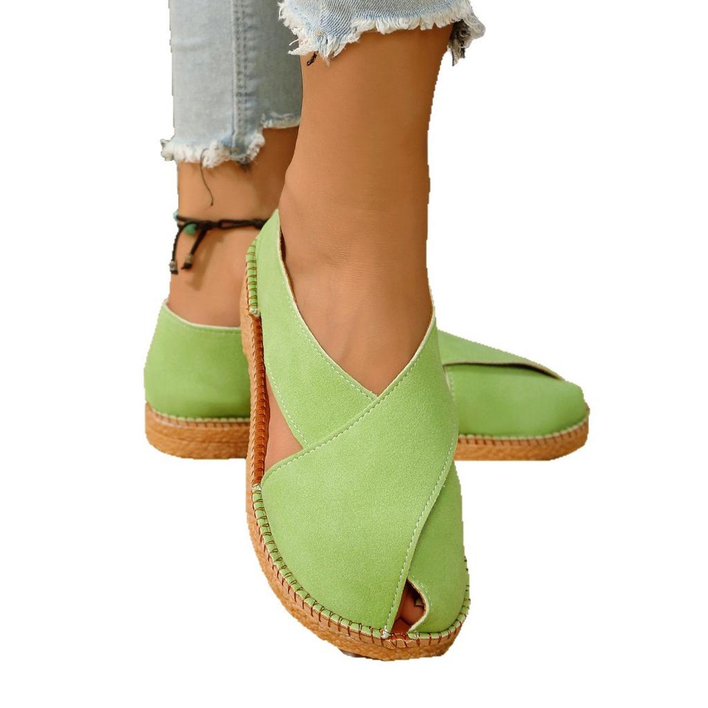 Fashion Women Sandals Casual Gladiator Shoes Women 2025 New Flat Low Heel Sandals Slip-on Summer Spring Comfortable Platform Shoes