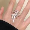 Ballet Bowknot Adjustable Metal Ring - Fashionable, Simple Design for Index Finger