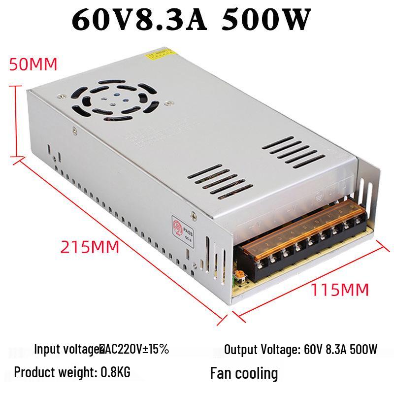 Multi-Voltage DC Switching Power Supply (220V To 5V-60V) for LED Strip Lights, Available In 360W, 400W, 500W Capacities.