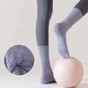 Macaron Striped Simple Cotton Mid-calf Women Yoga Socks Bottom Silicone Non-slip Sports Socks Indoor Dance Fitness Pilates Socks