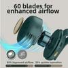 USB Rechargeable Portable Silent Fan 3-Speed Adjustable Waist Clip Fan  for Outdoor&Office