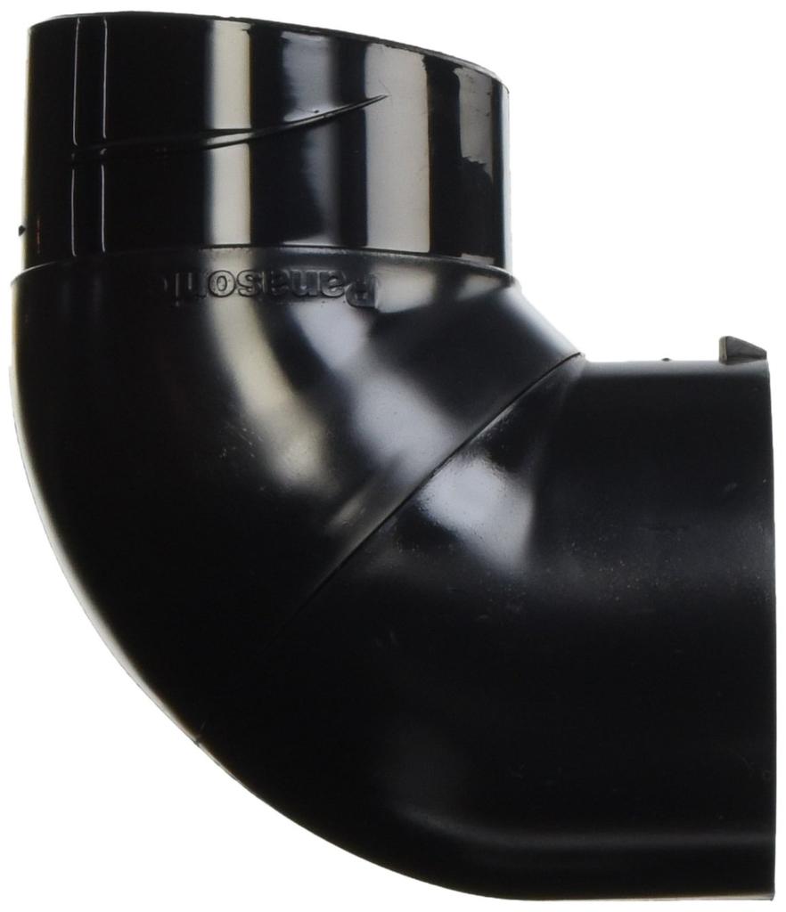 Panasonic High Round Rotating 60mm Elbow, Black,