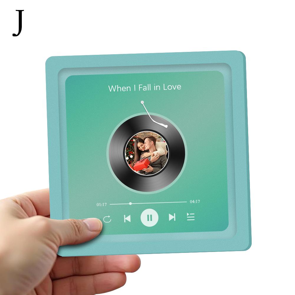 Spersonalizowana Naklejka na Lodówkę Wbudowany Odtwarzacz Muzyki Magnes Magnes Spotify Prezent Niestandardowa Lodówka Konfigurowalny Album F I1P8