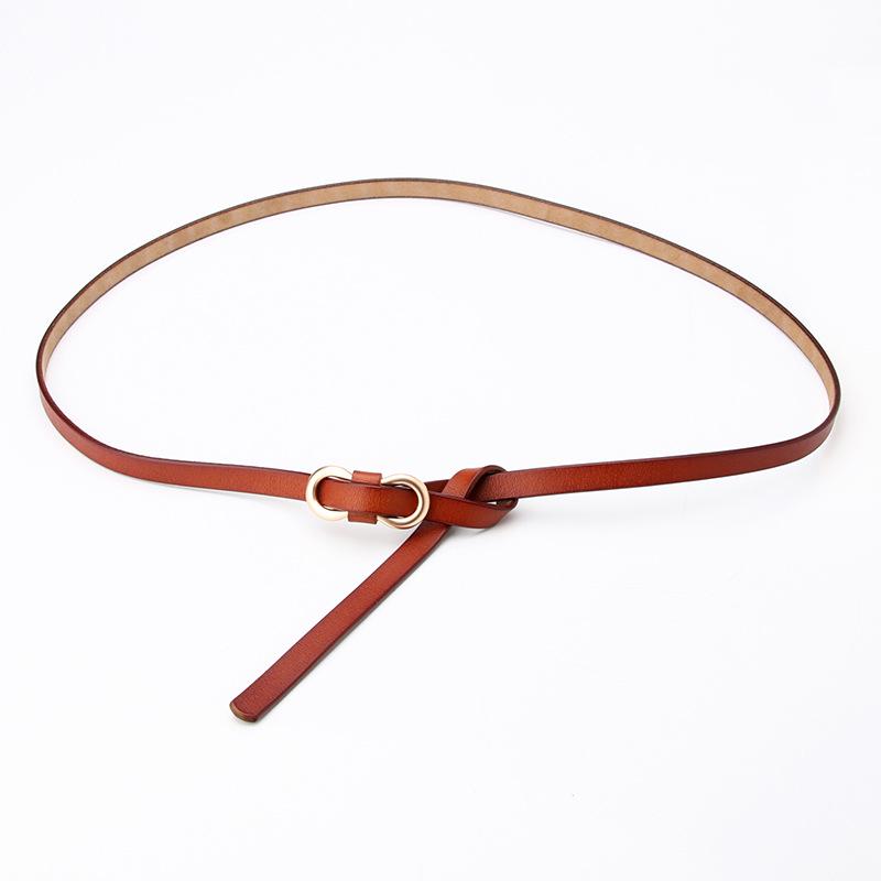 Women'S Thin Leather Belt, Sweater, Dress Decorative Belt, Jeans Belt.