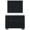 Cadre de lit avec matelas - Maison Exclusive - Noir - 90x200 cm - Tête de lit réglable