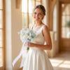 Handheld White Calla Hydrangea Bridal Bouquet Artificial Wedding Bouquet  for Wedding Ceremony