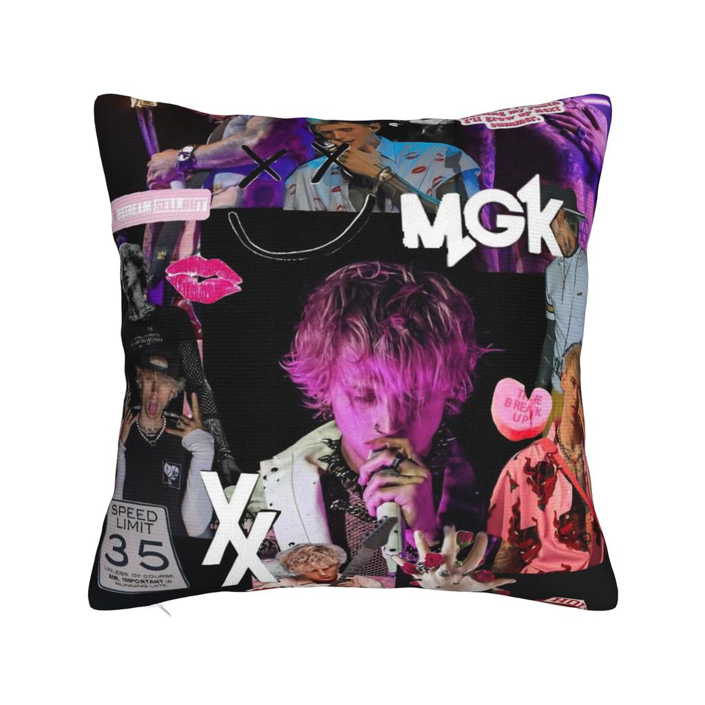 Decorative Pillow Cover MGK Lost Americana Tour 2025-2026 Merch Living Room Throw Pillow Case Cover Zipper Multi-Size