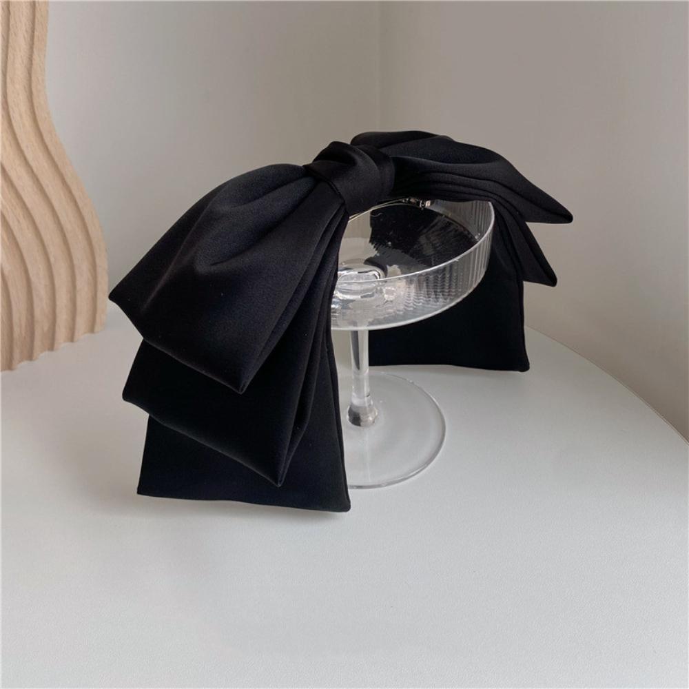 Modische Satin-Haarspangen mit großer Schleife für Frauen Mädchen Elegant Süße Haarspange Weiblich Niedliche Kopfbedeckung Haaraccessoires