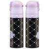 Skater [.co.jp Exclusive] Sanrio Kids Water Bottle 470ml Direct Drinking Stainless Steel Kuromi Child Friendly Lightweight Type Vacuum Insulation Stru