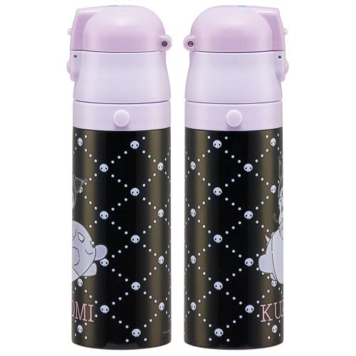 Skater [.co.jp Exclusive] Sanrio Kids Water Bottle 470ml Direct Drinking Stainless Steel Kuromi Child Friendly Lightweight Type Vacuum Insulation Stru
