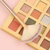 1/2/3/4/5Pcs Facial Fan Brush with Wooden Handle Women Makeup Brush Soft Fluffy