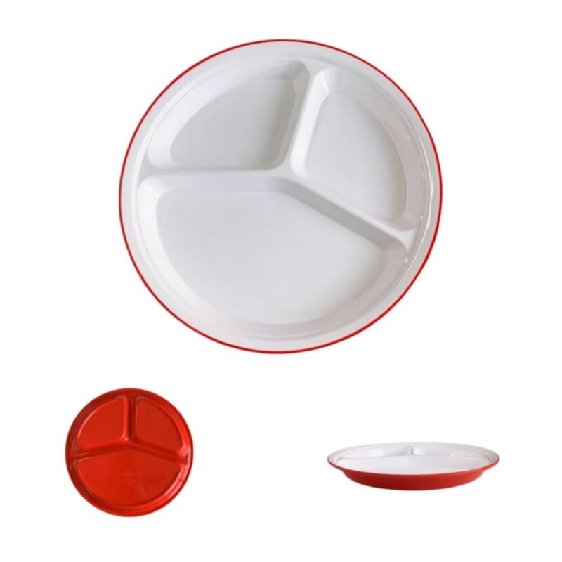 Assiettes repas compartimentées en mélamine DISHJOY
