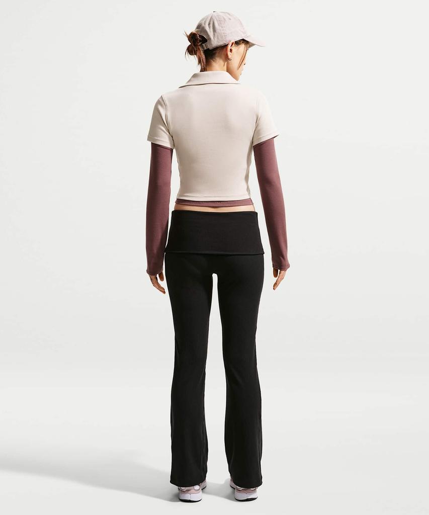NIKE Sportswear Tight Crop Polo W - Cream Ii:White / Io2730-236