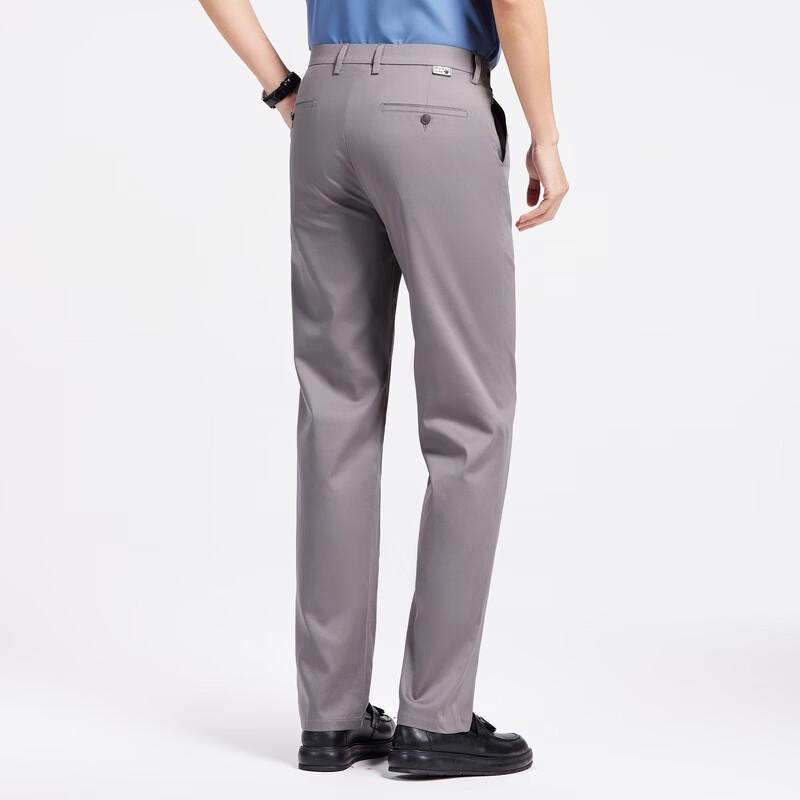FENGXIAO Men's Business Casual Straight-Leg Pants