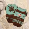 Gemütlicher gestreifter Kunstmink-Pullover für kleine/mittelgroße Hunde & Katzen - Herbst/Winter Haustierbekleidung