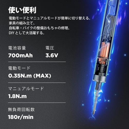 WORKPRO Electric Precision Screwdriver Set, 3.6V, 20-in-1, Cordless Type-C Rechargeable, Compact Pen-Shaped Screwdriver Set with Forward/Reverse Switc