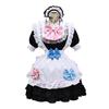 Anime lady maid costume set cos clothes maid white black dress