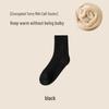 Women's Fleece-Lined Mid-Calf Socks - Thick, Warm Terry for Autumn/Winter