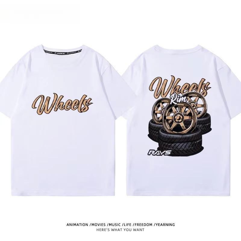 

Японський модифікований диск для автомобіля Колесо TE37 Маточина колеса Модифікований автомобіль JDM Бавовняна футболка з коротким рукавом Чоловічий та жіночий топ з коротким рукавом 4XL