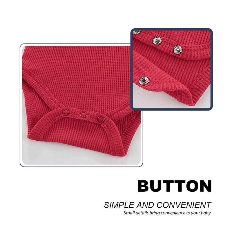 KIDDIEZOOM Βρεφικά Χριστουγεννιάτικα Ρούχα για Αγόρι Κορίτσι Σετ Ρούχων Νεογέννητου με Κινούμενα Σχέδια 2 Τεμαχίων Μακρυμάνικα Φορμάκια με Καπέλο Κοστούμι Βρεφικά Ρούχα