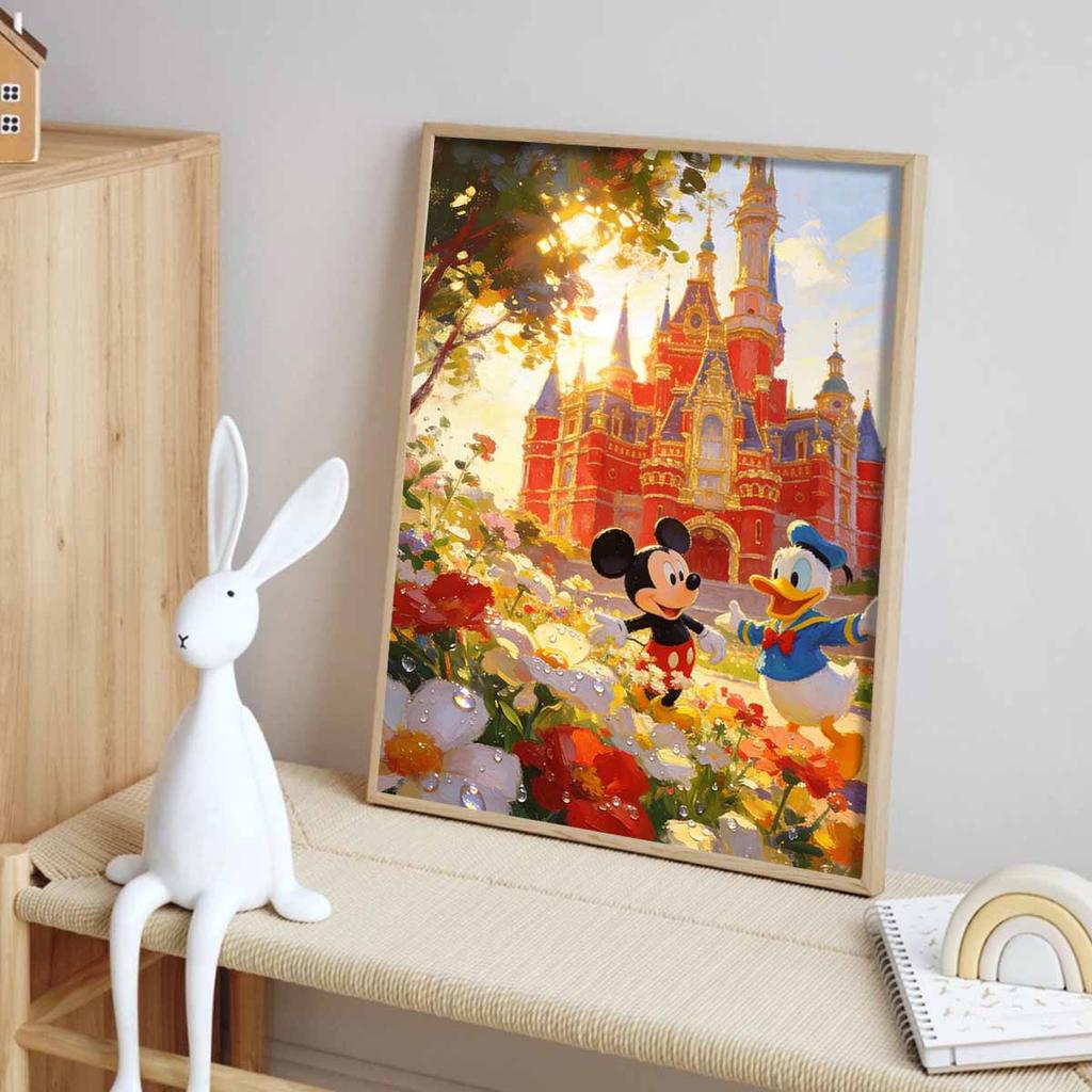 Disney Mickey Mouse Donald Duck Castle Diamond Painting Art Kit Mosaic Handmade Diy Gift Home Decor