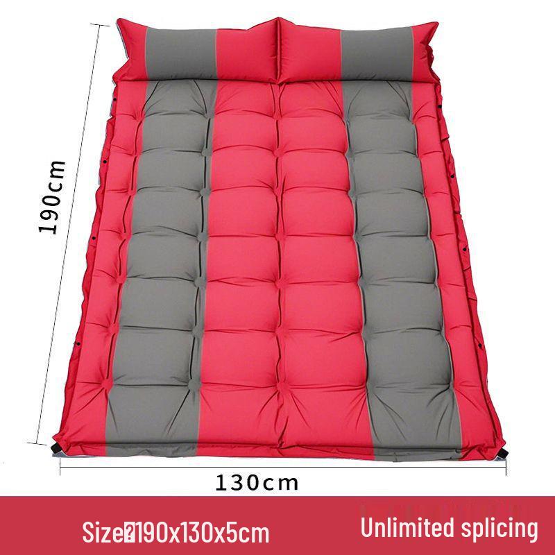 Single Outdoor Inflatable Sleeping Pad - Waterproof, Thickened Mat for Beach, Picnic, Tent, or Lunch Breaks