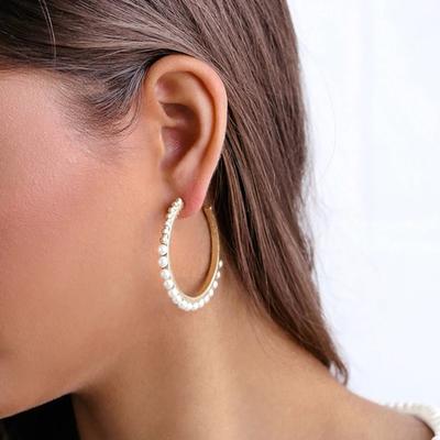 European and American Fashion Earrings, New Fashion Personalized Pearl Stud Earrings
