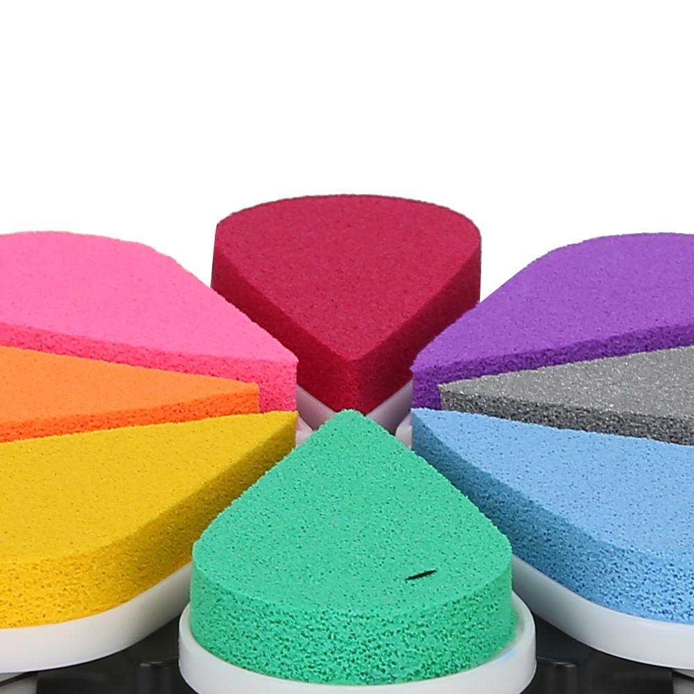 8 Colors Petal Shape Schedule Book Scrapbook Colorful DIY Stamp Ink Pad Painting Accessory
