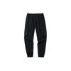 Anta FW22 Solid Color Drawstring Casual Tapered Pants Women bottoms Black 162218320-1