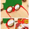 Christmas Decorations Sequined Glasses Christmas Tree Plastic Glasses Frame for Adults and Children To Dress Up Props.