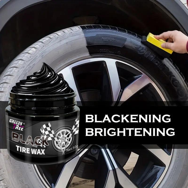 Car Tire Gloss Wax, Tire Repair and Maintenance Wax To Prevent Cracking and Aging, Restore Tire Black Gloss