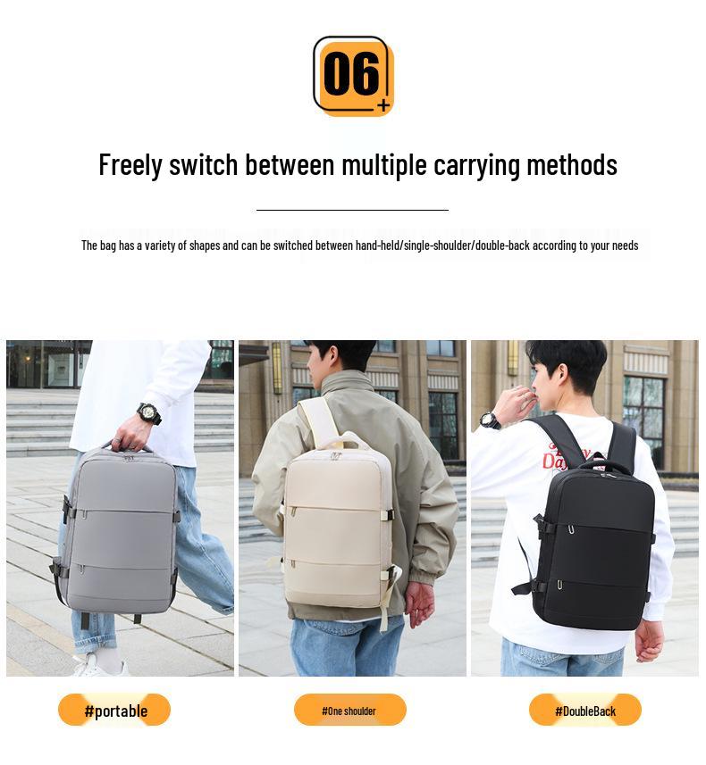 Waterproof USB Interface Large Capacity Laptop Backpack for Business, Commuting, and Outdoor Use