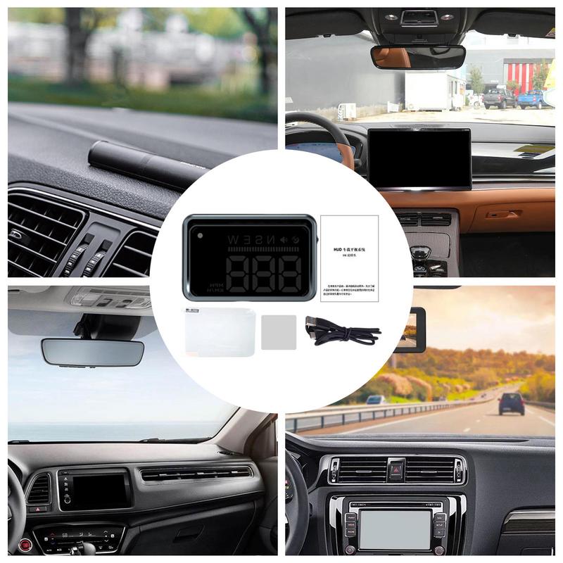 

Windshield Head Up Display Car Windshield Projector Heads Up Display Hud Automotive Accessories Mph Speed Meter Multifunction CHINA