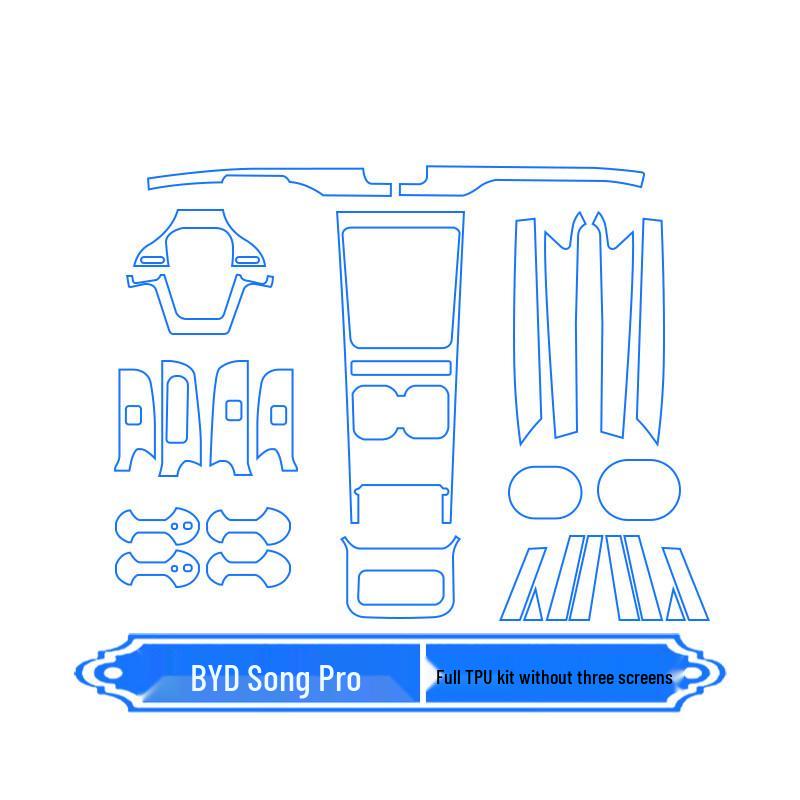 BYD Song PRO Center Console Screen Protector for 26 Models