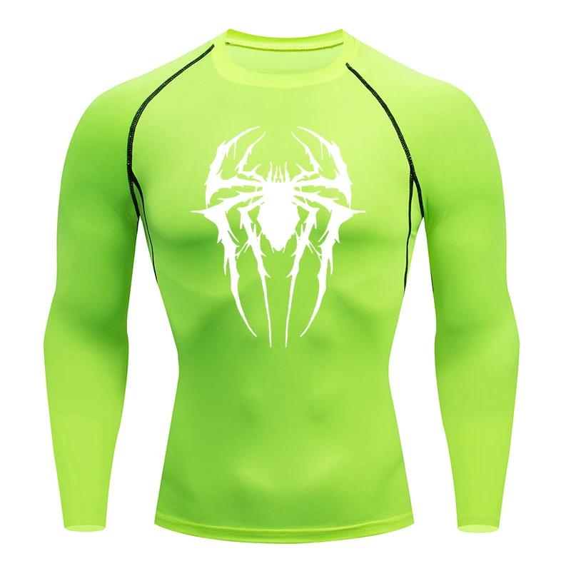 Sportswear Men Gym Compression T Shirt Running Long Sleeve Sports T-shirt Elastic Quick Dry Sport Tops Tee Athletic Shirts Men