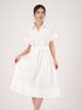 ACUD Collar Neck Half Sleeve Dress_Black