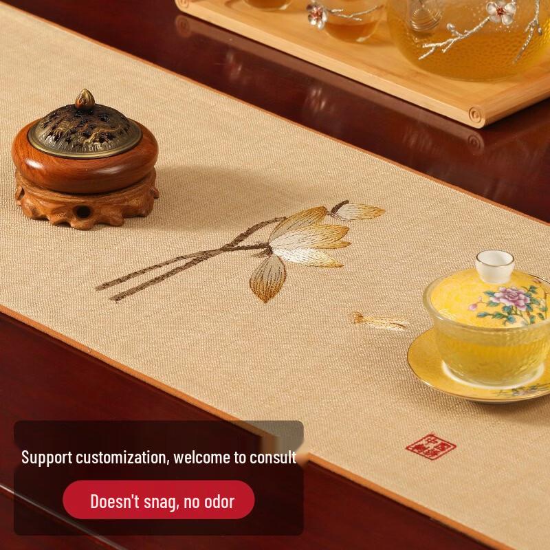 New Chinese Style Flax Table Runner