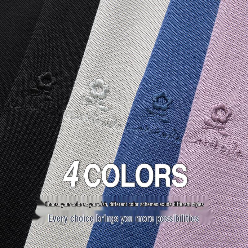 MONTAGUT Men's Long-Sleeve Cotton Blend Polo Shirt