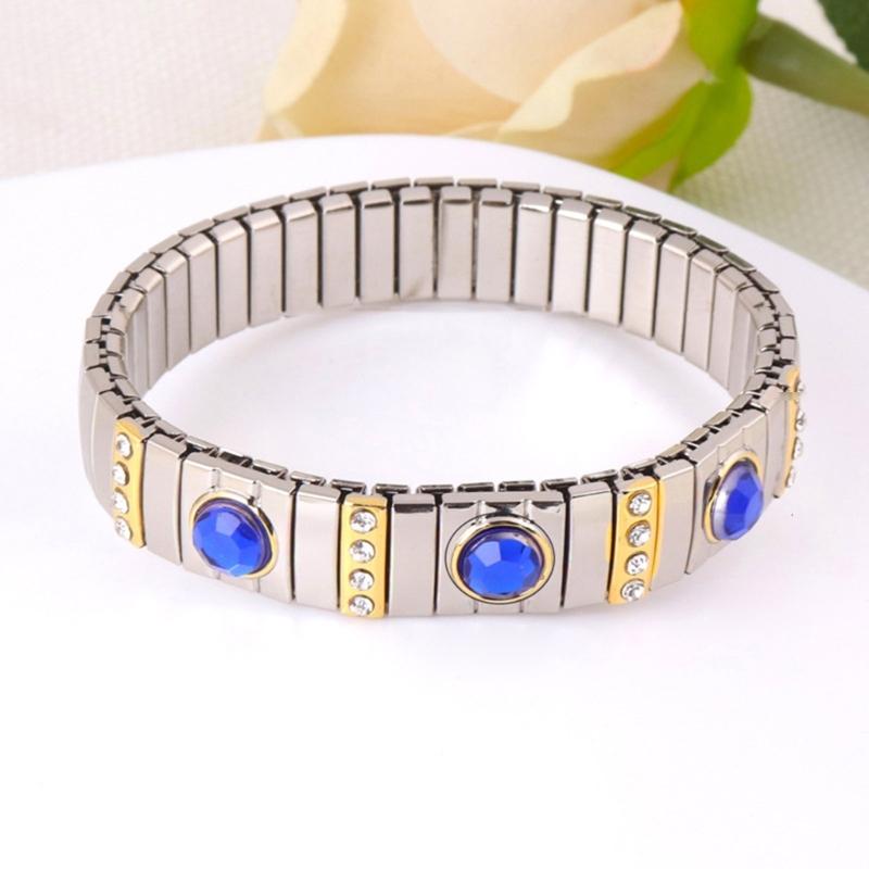 Bohemian Rhinestones Stretch Bracelet Versatile Elastic Rhinestones Wristband Ornament Sophisticated Bracelet Accessory