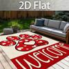 Colorful Dog Paw Welcome Text Black Background Print Large Area Rug Soft Flannel Non Slip Floor Carpet for Living Room Decor