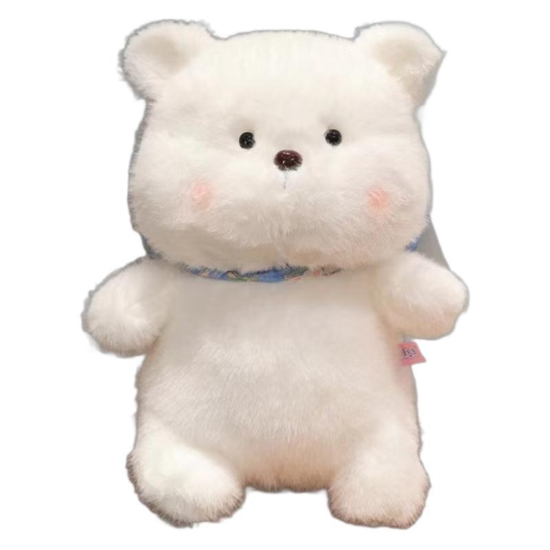 

Cute milk bag bear brown bear pink bear white bear doll butterfly plush toy doll cute grab machine doll 23cm/0.14kg белый