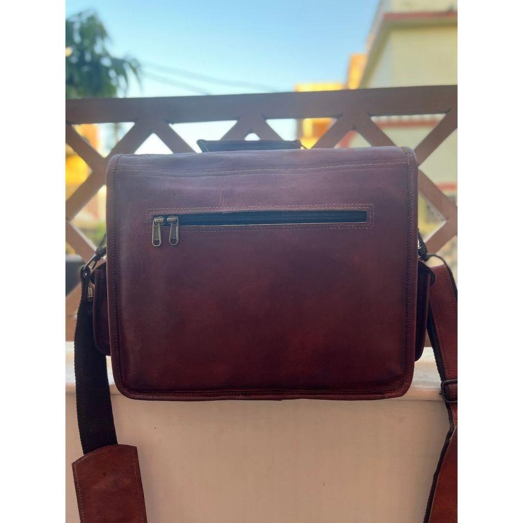 Goat Vintage Leather Messenger Bag Laptop Bag Briefcase Bag Shoulder Leather Bag Best Gift For Men & Women