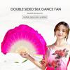10/15/40cm Half Circle Silk Chinese Short Bellydance Fan  Veil Pairs Yangko Dance Tools