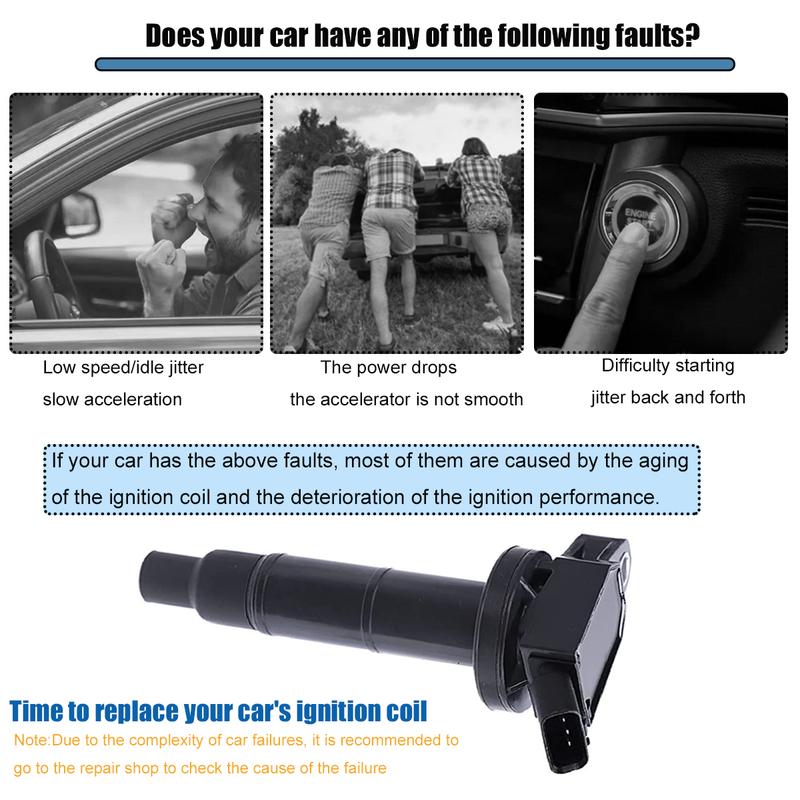 RIGHTPARTS 90919-02244 9091902244 Zündspulen für Toyota Camry Highlander RAV4 Scion Lexus 2.4L 90919-02266 90919 02244 UF333
