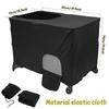 Baby Bed Cover Blackout Crib Canopy Cover Breathable Stretchable Portable Baby Bed Blackout Tent Safety Compact Sunshade Travel